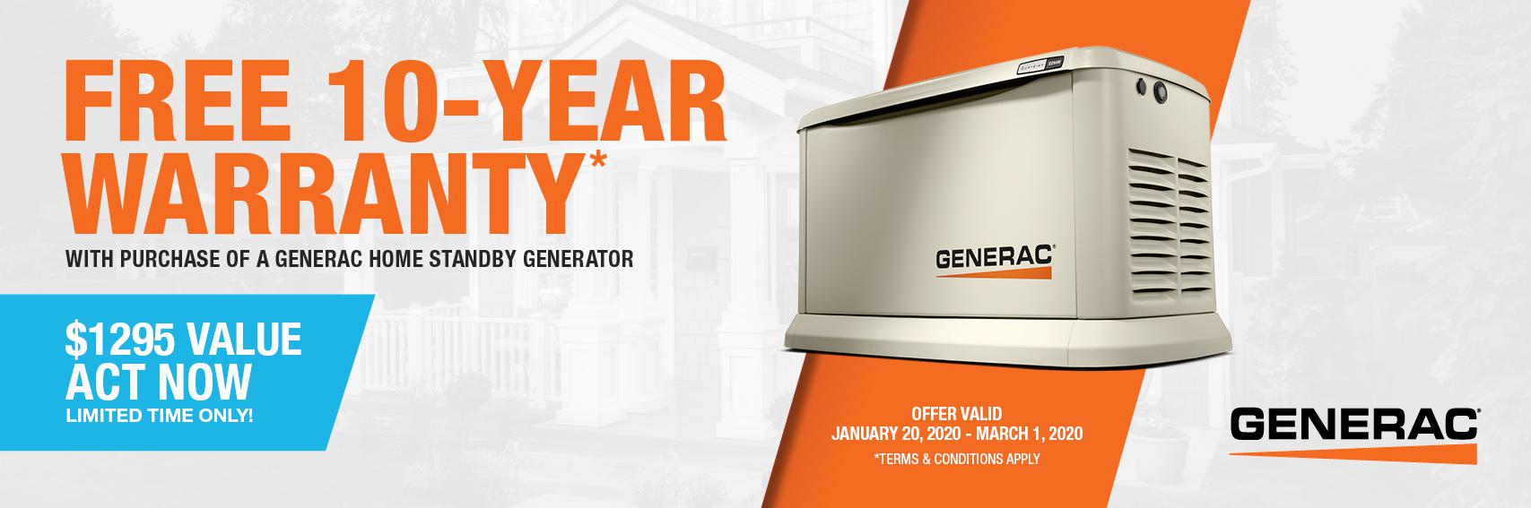 Homestandby Generator Deal | Warranty Offer | Generac Dealer | Georgetown, ON